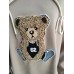 Butterweiches Sweatshirt mit Bär - Cappuccino