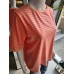 Gestreiftes T-Shirt – orange