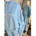Masełkowy dres z rozpinaną bluzą - baby blue