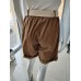 Uniformshorts aus Baumwolle - braun