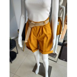 Cotton shorts - mustard