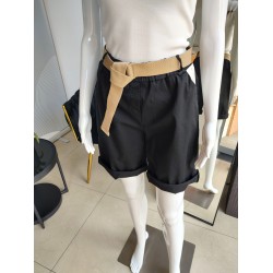 Cotton shorts - black