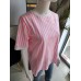 Gestreiftes T-Shirt mit Blumen - weiß
