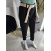 Carrot Fit Baumwollhose - schwarz