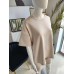 Butterweicher Sommer-Trainingsanzug-Set mit Neon-Patch – beige