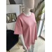 Butterweicher Sommer-Trainingsanzug-Set mit Neon-Patch – rosa