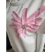 Butterweicher Sommer-Trainingsanzug-Set mit Blume – rosa