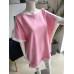 Butterweicher Sommer Oversize Trainingsanzug Set - rosa