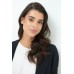 Slim Fit one button blazer - black