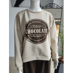 Chocolate Butter Sweatshirt – Beige