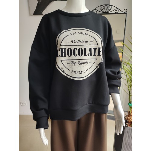 Chocolate Butter Sweatshirt – Schwarz