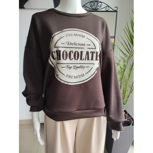Chocolate Butter Sweatshirt – Schokolade Chocolate Butter Sweatshirt – Schokolade