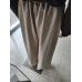 Butter-like, wide-leg trousers with a belt - beige Butter-like, wide-leg trousers with a belt - beige