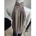 Blouse with a stand-up collar - dark beige