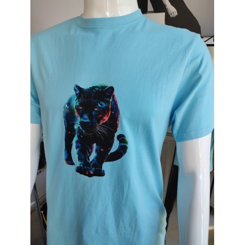 T-shirt with Pantera print - blue