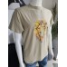 T-Shirt mit Löwen-Aufdruck - beige
