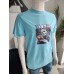 T-shirt mit Horrormotiv Jason - blau
