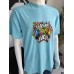 T-Shirt mit Gaming-Aufdruck - blau