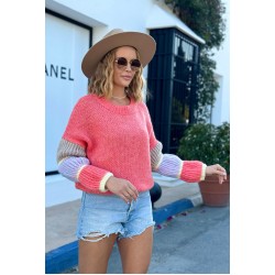 Puff sleeve sweater - coral Puff sleeve sweater - coral