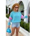 Puff sleeve sweater - sky Puff sleeve sweater - sky