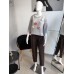 Sweater with flowers - gray
