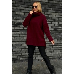 Turtleneck sweater - burgundy Turtleneck sweater - burgundy