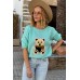 Sweater with Teddy bear - light green