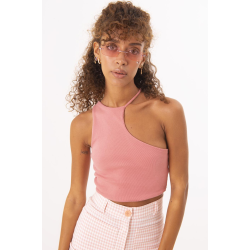 Kurzes, asymmetrisches Top - rosa
