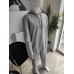Oversized tracksuit with patch - gray