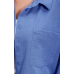 Oversize-Hemd mit einer Tasche – blau