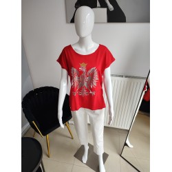 T-Shirt mit Adler - rot