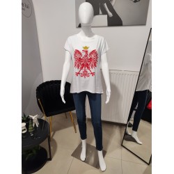 T-Shirt mit Adler - weiß