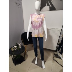 Mehrfarbiges T-Shirt - Lilatöne